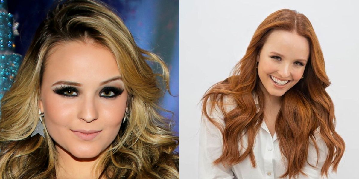 Atriz Larissa Manoela loira e ruiva - (Reprodução Internet)