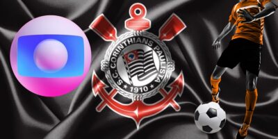 Bandeira do Corinthians e logo da GLobo - Foto Reprodução Internet