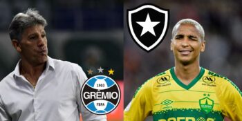 Textor age às pressas pra derrubar o Grêmio e contratar Deyverson- (Montagem Tv Foco)