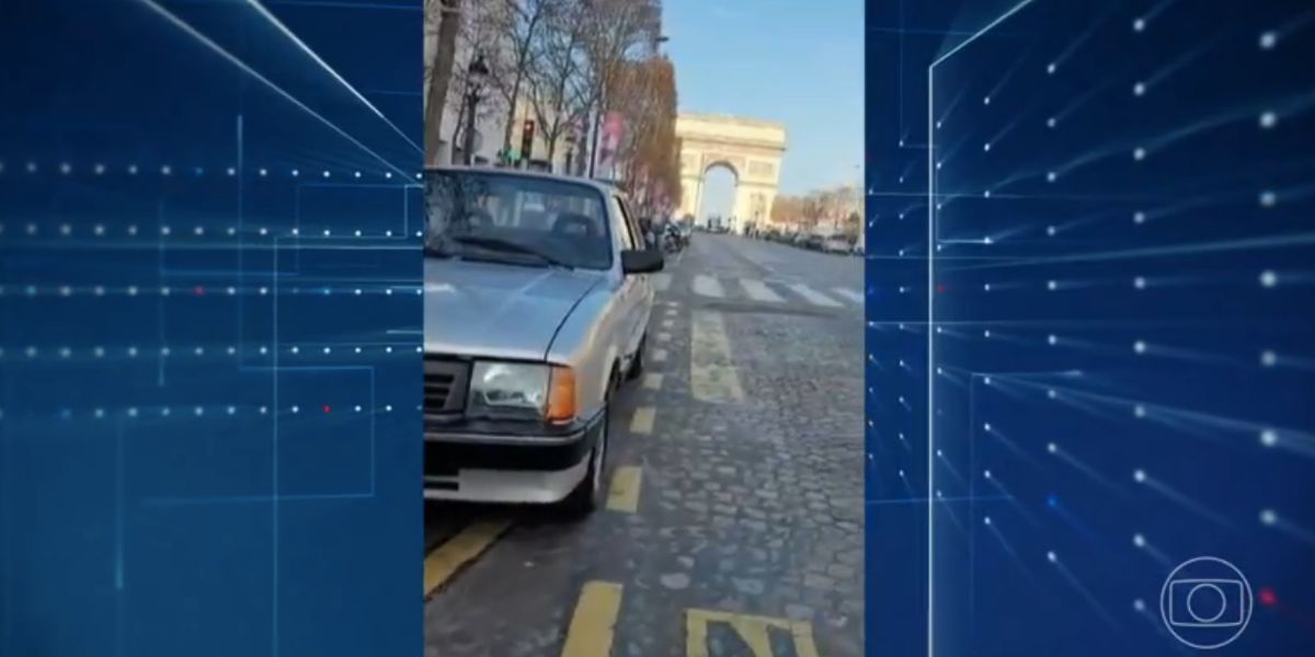 Chevette em Paris (Foto: Reprodução / Globo)