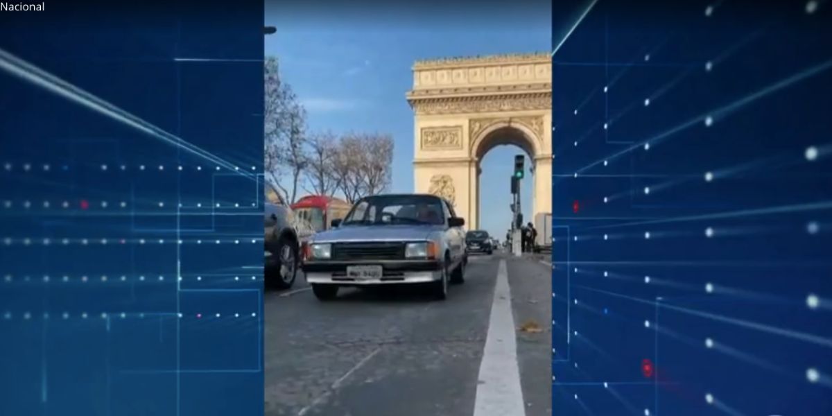 Chevette em Paris (Foto: Reprodução / Globo)