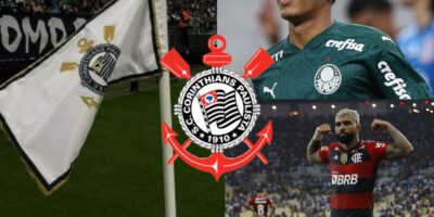 Chefão do Corinthians vai pra cima de Palmeiras e Flamengo com Gabigol e +5 reforços- (Montagem Tv Foco)