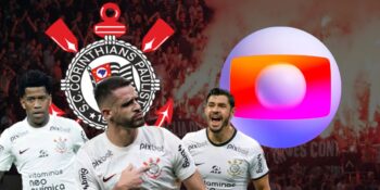 Craques de saída do Corinthians e logo da Globo (Foto - Montagem TV Foco).