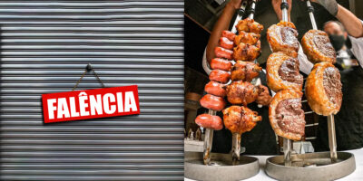 Falência de churrascaria (Foto: Reprodução, Montagem - TV foco)