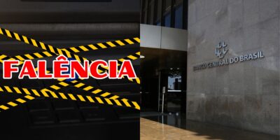 Falência do Banco Nacional e ao lado o Banco Central (Reprodução - Internet)