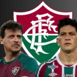 Fernando Diniz e Cano, do Fluminense (Foto - Montagem TV Foco).