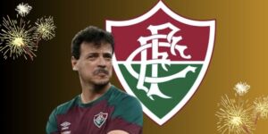 Fernando Diniz e logo Fluminense (Foto: Reprodução / Internet)