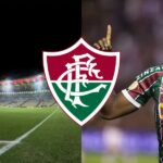 Jhon Arias e escudo do Fluminense - Lucas Merçon (Montagem TV Foco)