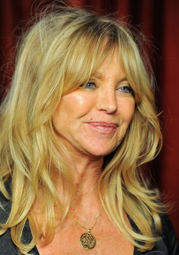 Goldie Hawn cabelo longo - (Reprodução Internet)