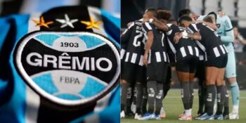 Grêmio arma chapéu histórico no Botafogo para garantir atacante matador - Montagem TVFOCO