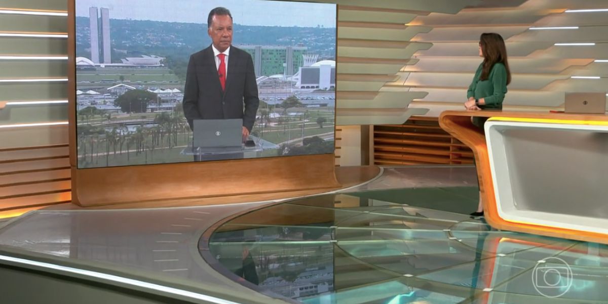 Heraldo Pereira e Ana Luiza Guimarães no Bom Dia Brasil (Foto: Reprodução / Globo)