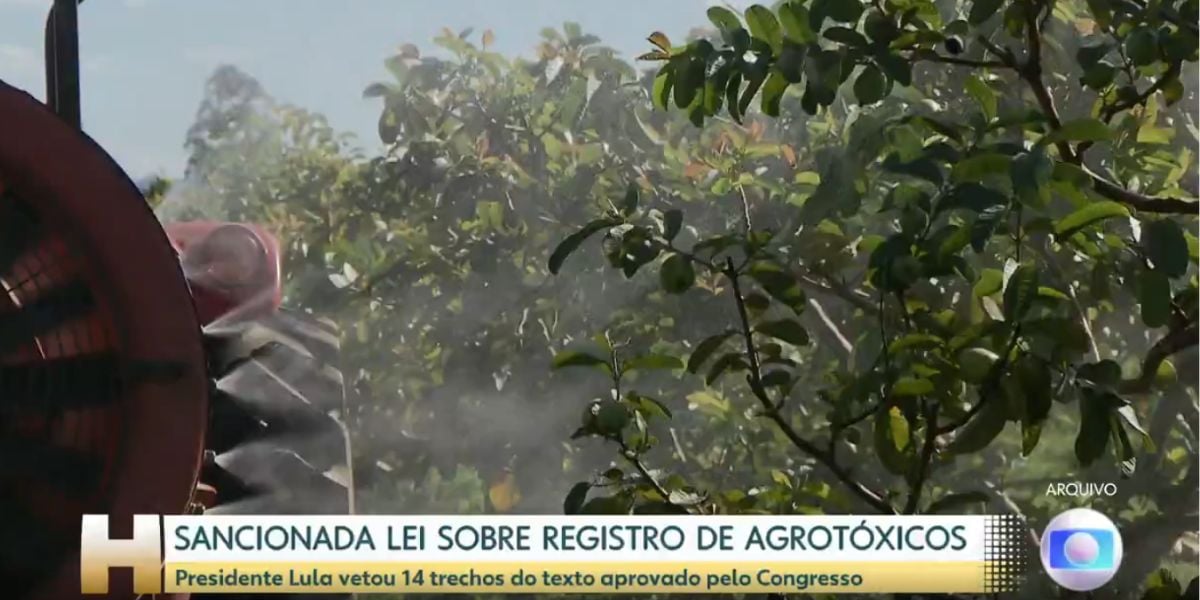 Lei agrotóxico (Foto: Reprodução / Globo)