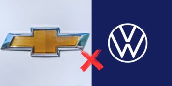 Logo da Chevrolet e da Volkswagem- Foto Reprodução Internet