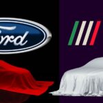 Logo da Ford e da Fita, e carros cobertos - Foto Reprodução Internet