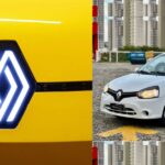 Logo da Renault e Clio - Foto Reprodução Internet