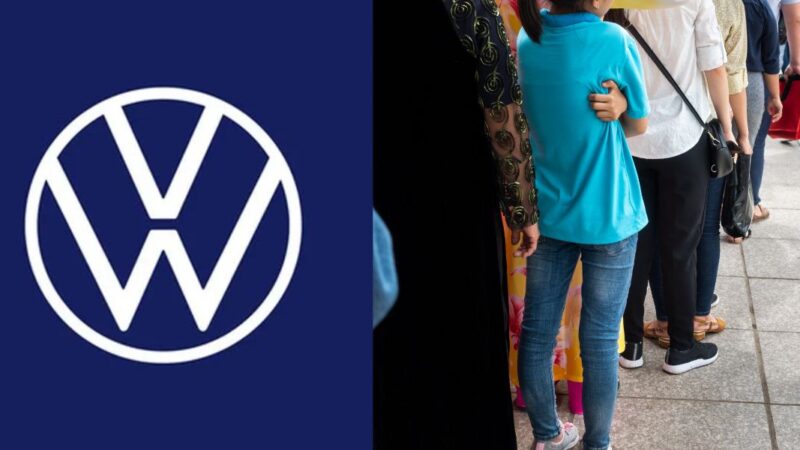 Logotipo de Volkswagen y cola de despidos masivos: imágenes clonadas de Internet