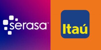 Logo do Serasa / Logo do Itaú - Montagem TVFOCO