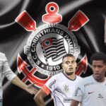 Mano Menezes, Gil, Murilo, e bandeira do Corinthians - Foto Reprodução Internet