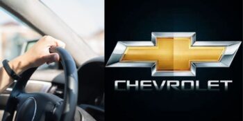 Motorista no carro e Chevrolet - (Reprodução Internet)