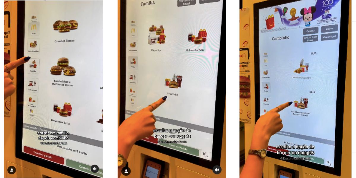 Pedido do combo secreto (Foto: Reprodução / Instagram)