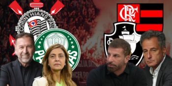 Presidentes de Corinthians, Palmeiras, Flamengo e Vasco  (Foto - Montagem TV Foco).