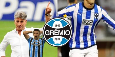 Renato Portaluppi, Suárez, Funes Mori e Grêmio - (Reprodução Internet)