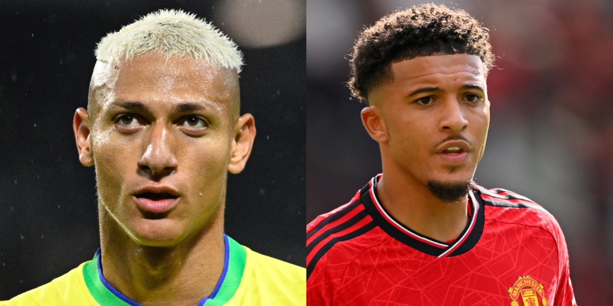 Richarlison e Jadon Sancho são um dos nomes que poderão ser substitutos de Neymar no Al Hilal - (Foto: Reprodução / Internet)