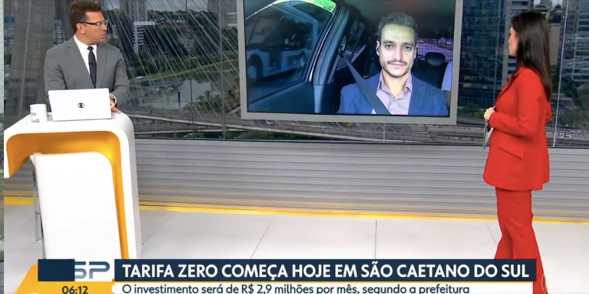 Rodrigo Bocardi, Tiago Scheuer e Sabina Simonato no Bom Dia São Paulo, (Foto: Reprodução / Globo)