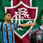 Suárez, Germán Cano e bandeira do Fluminense - Foto Reprodução Canva