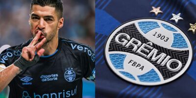 Suárez e Grêmio (Reprodução - Internet)