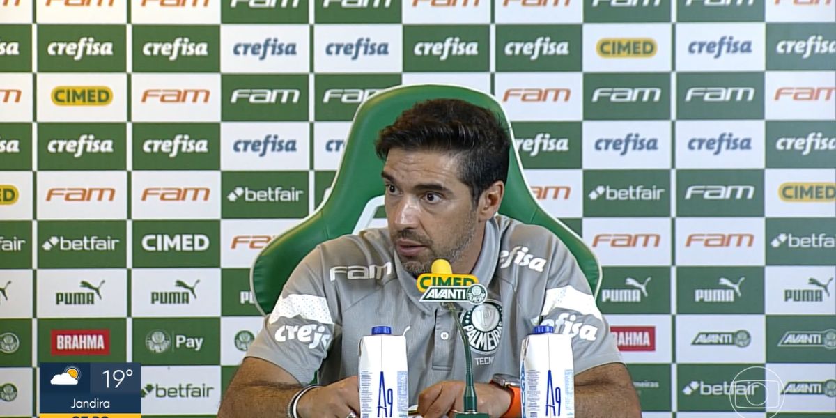 Entrevista coletiva de Abel Ferreira pós Palmeiras 1x0 Fluminense (Reprodução: Internet)
