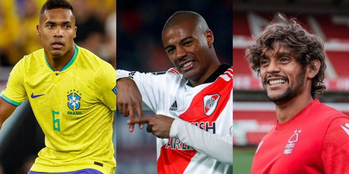 Alex Sandro, De La Cruz e Gustavo Scarpa são possíveis contratações do Flamengo para 2024 - (Foto: Reprodução / Internet)