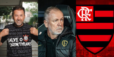 Imagem do post Estrela do Flamengo e melhor da posição: Augusto Melo vai pra cima de craque acima da média para Mano Menezes