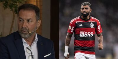 Augusto Melo e o atacante Gabigol - (Foto: Reprodução / Internet)