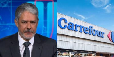 William Bonner deu notícia sobre rival do Carrefour e disparou em audiência no 