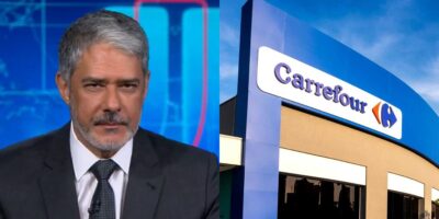 Bonner expõe desfecho de rival do Carrefour (Reprodução: Montagem TV Foco)