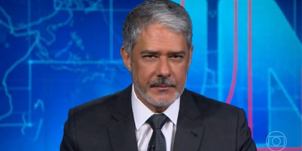 William Bonner comanda todas as noites o Jornal Nacional (Reprodução: Globo)