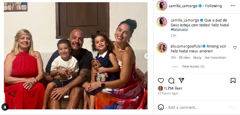 Camilla Camargo passou com o marido e os filhos (Foto: Reprodução/ Internet)