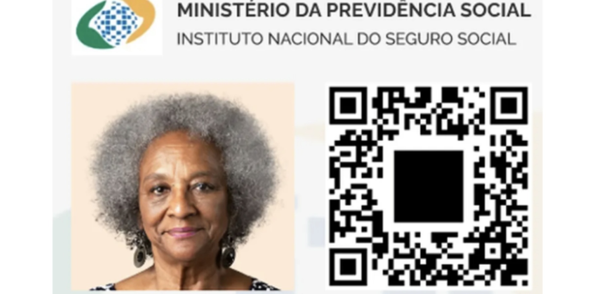 Exemplo de carteira Meu INSS+ (Foto: Reprodução/Previdência Social)