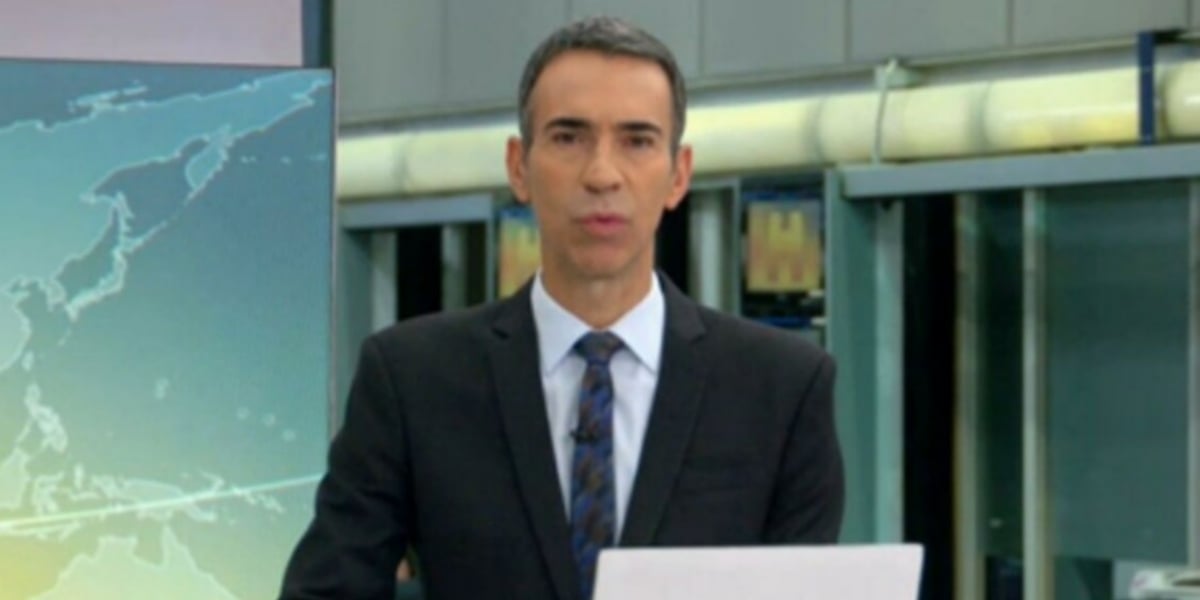 Cesar Tralli no "Jornal Hoje" (Foto: Reprodução/TV Globo)