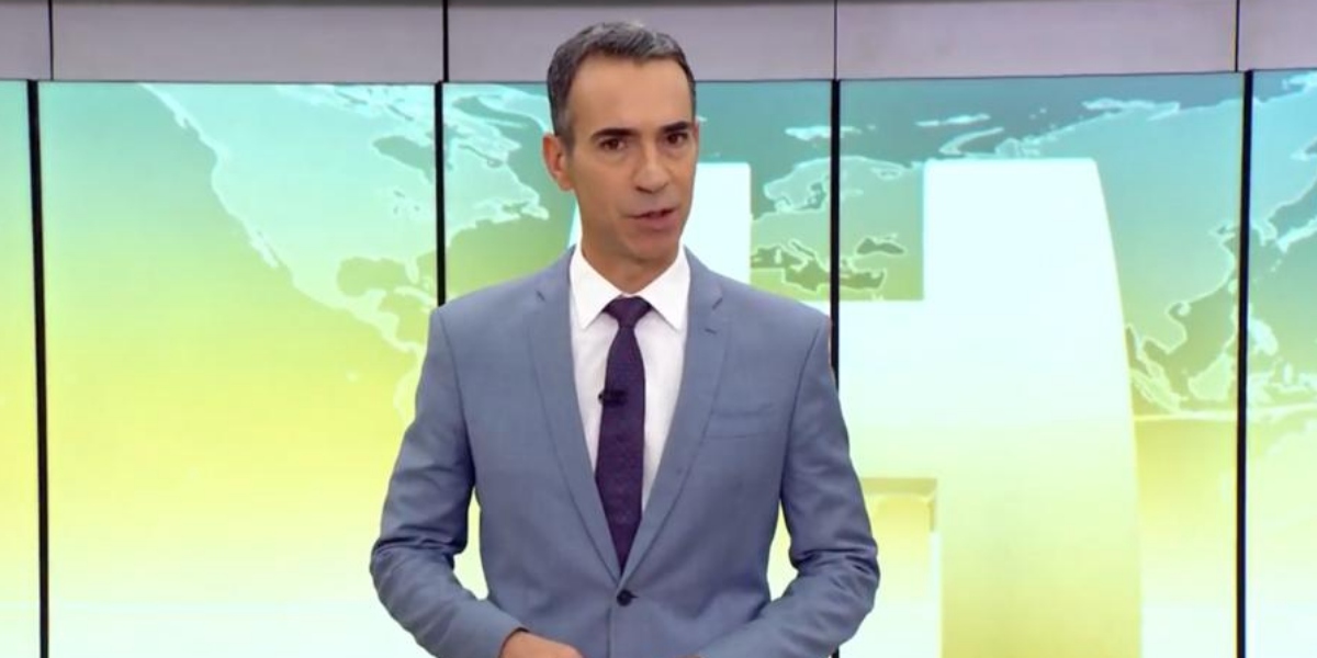 Cesar Tralli teve queda de audiência com o "Jornal Hoje" (Foto: Reprodução/TV Globo)