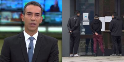 César Tralli deu notícia de falência no Jornal Hoje (Foto: Reprodução / TV Globo)