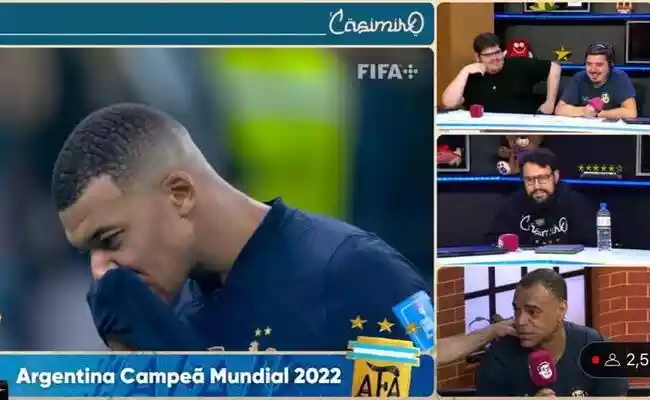 Denílson chorou em transmissão da final da Copa do Mundo (Foto: Divulgação)