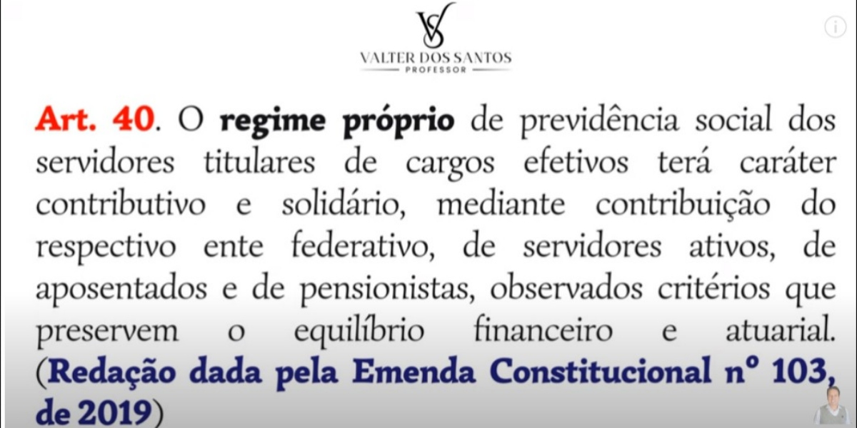 Emenda do regime próprio da previdência social (Foto: Reprodução/Valter dos Santos)