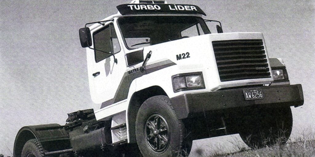 Entre o fim dos anos 80 e início dos 90, a Matra teve foco total em carretas no Brasil (Foto Reprodução/ Planeta Caminhão)