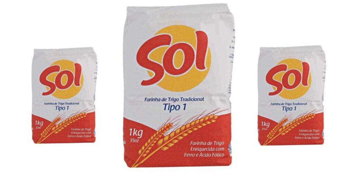 Farinha da marca sol retirou o lote que estava afetado (Reprodução: Internet)