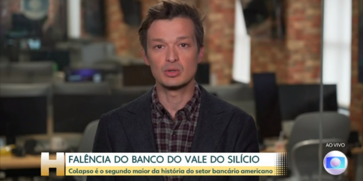 Repórter Felipe Santana explicou falência no "Jornal Hoje" (Foto: Reprodução/TV Globo)