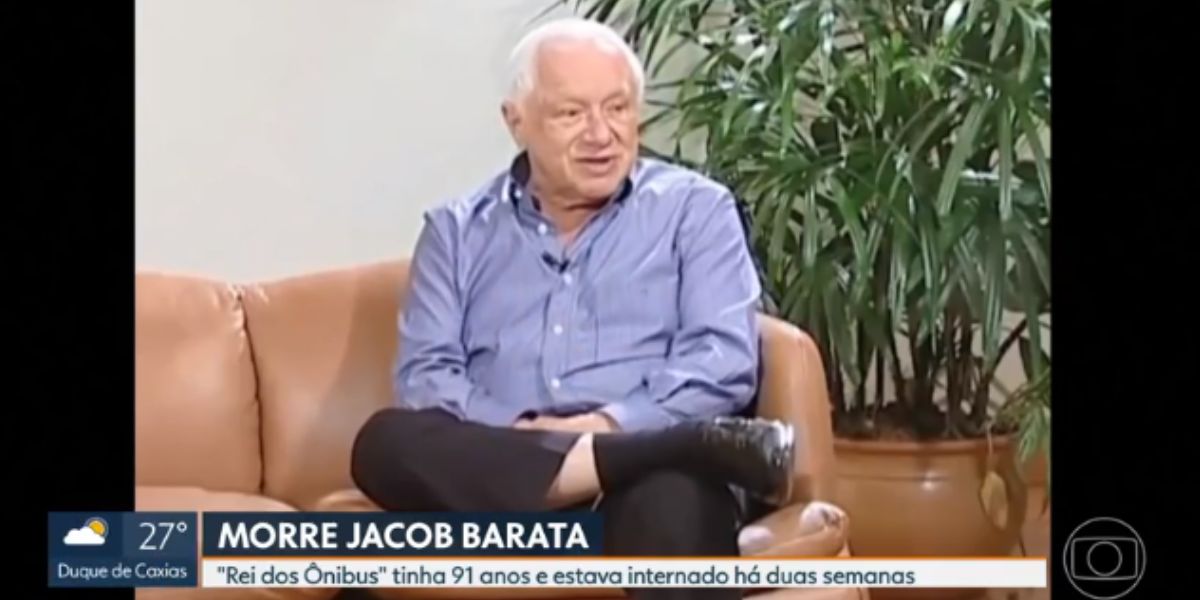 A Globo confirmou a morte de Jacob Barata (Reprodução: Globo)