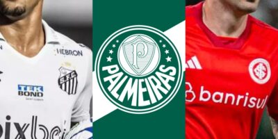 Imagem do post Joia do Santos e craque do Internacional: Palmeiras arma contratação de 2 craques aniquiladores pra 2024