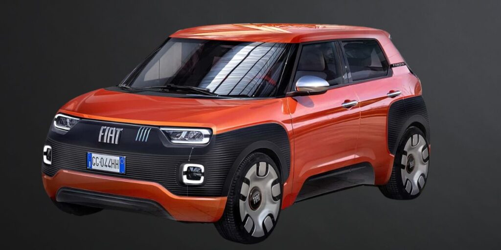 Essa é a projeção do Fiat Panda de 2024 (Reprodução: Motor1)